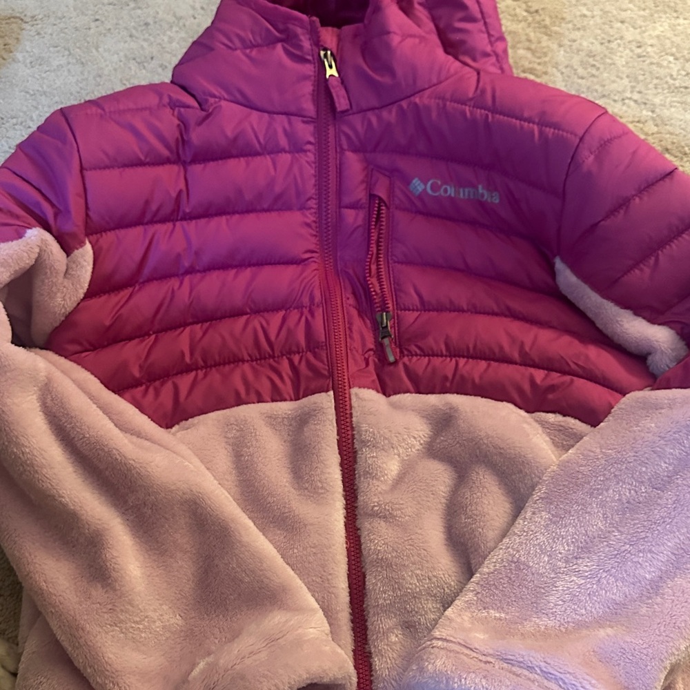 Columbia Kids' Two-Tone Pink Puffer Jacket
